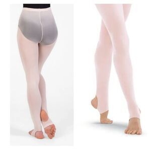 Theatricals Classwear Kids Dance Stirrup Tights Color Pink